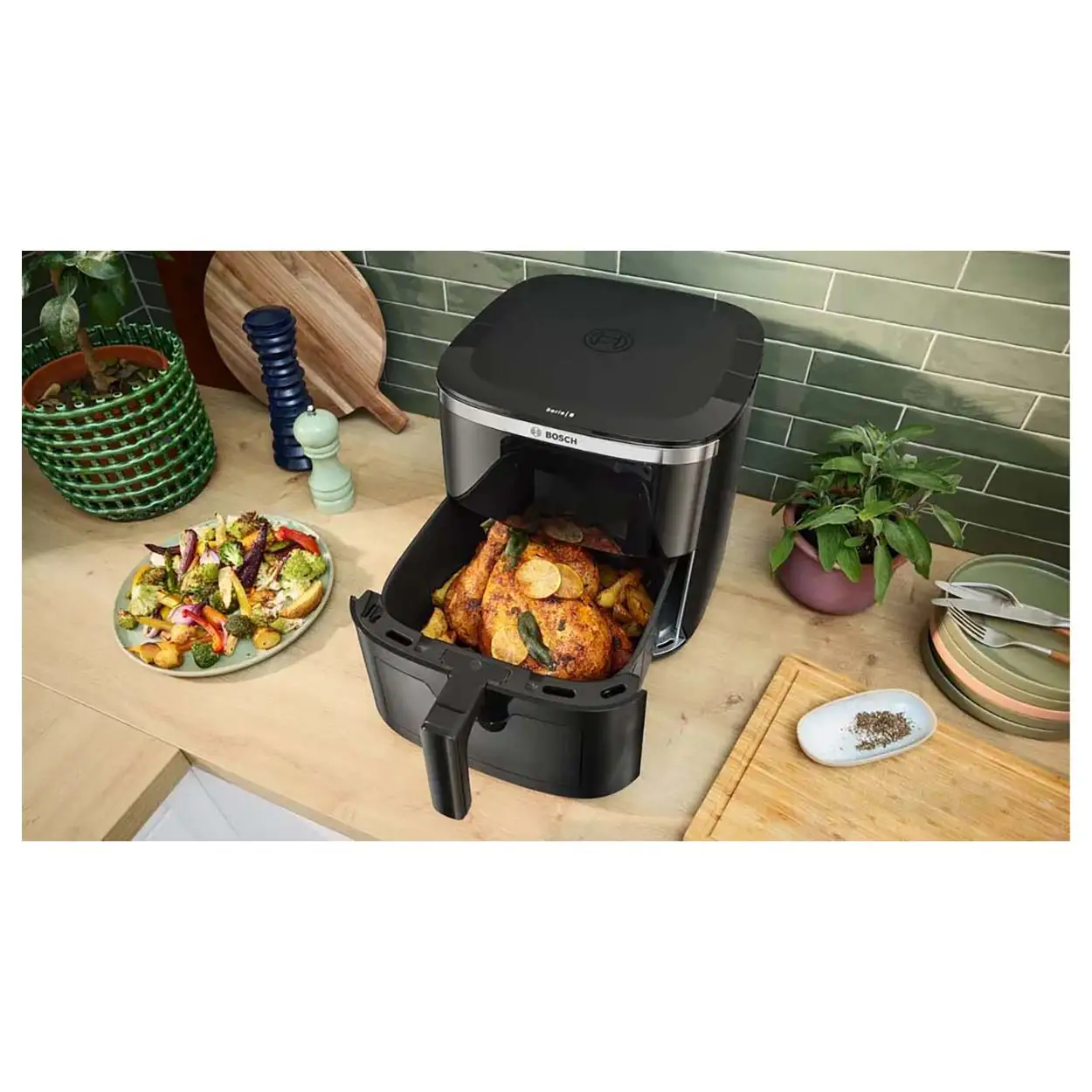 Bosch MAF671B0 Varmluftfrituregryde 7,2L Sort – Image 4