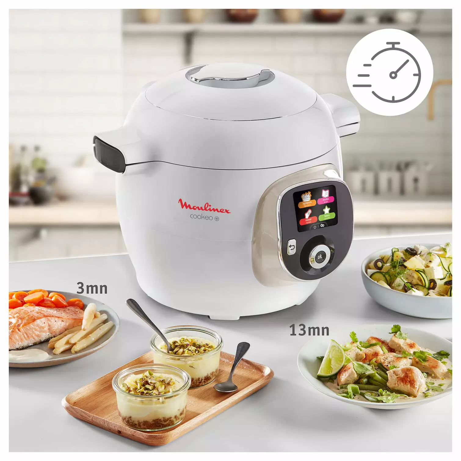 Moulinex CE85BA Cookeo+ Multikoger Hvid – Image 4