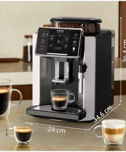 Alternative view of Krups EA910E10 Sensation C90 Fuldautomatisk Kaffemaskine Sort