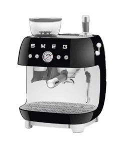 Alternative view of Smeg EGF03BLEU Espressomaskine i 50'er-stil, sort