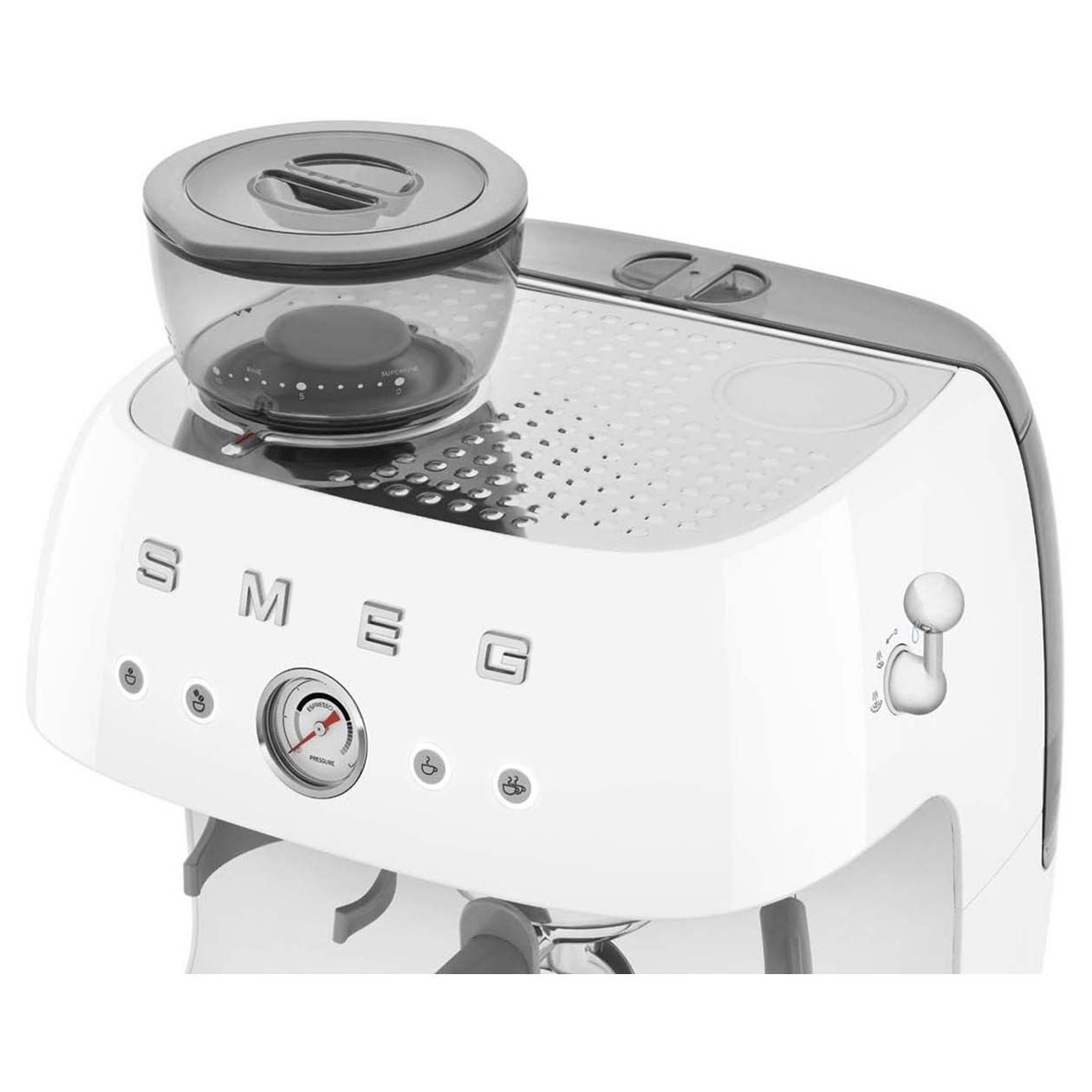 Smeg EGF03WHEU Espressomaskine i 50'er-stil, hvid – Image 2
